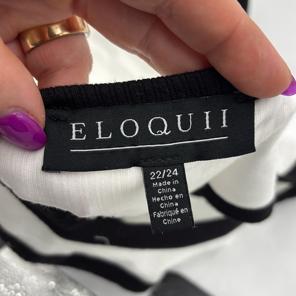Eloquii Contrast Ribbed Tank Top - Picture 5 of 6